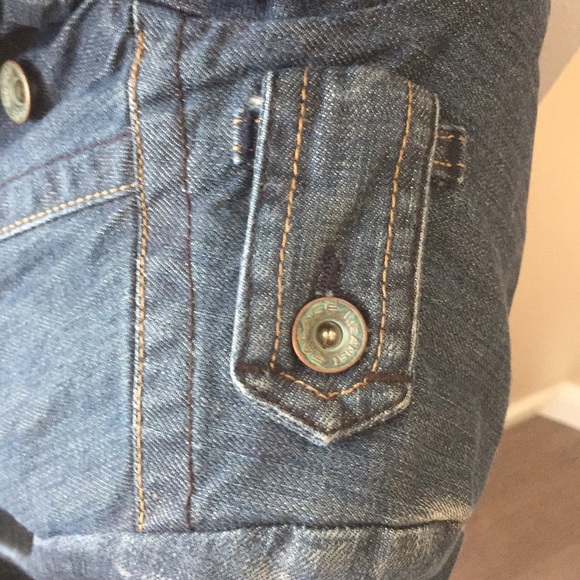 Sacage Double Breasted Embroidered Jean Jacket (M) - Picture 6 of 8